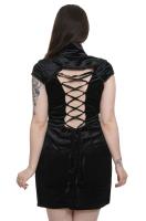NEW WITCH Q-179BK Sleeveless black velvet dress with heart neckline gothic cheongsam Punk Rave