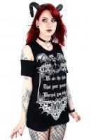 NEW WITCH We are the kids T-shirt noir long cadre goth et chauve-souris, We are the kids, nugoth restyle