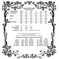 NEW WITCH KW127 Jupe noire sirne longue  trane, dentelle et broderie, retro gothique lgant Size Chart