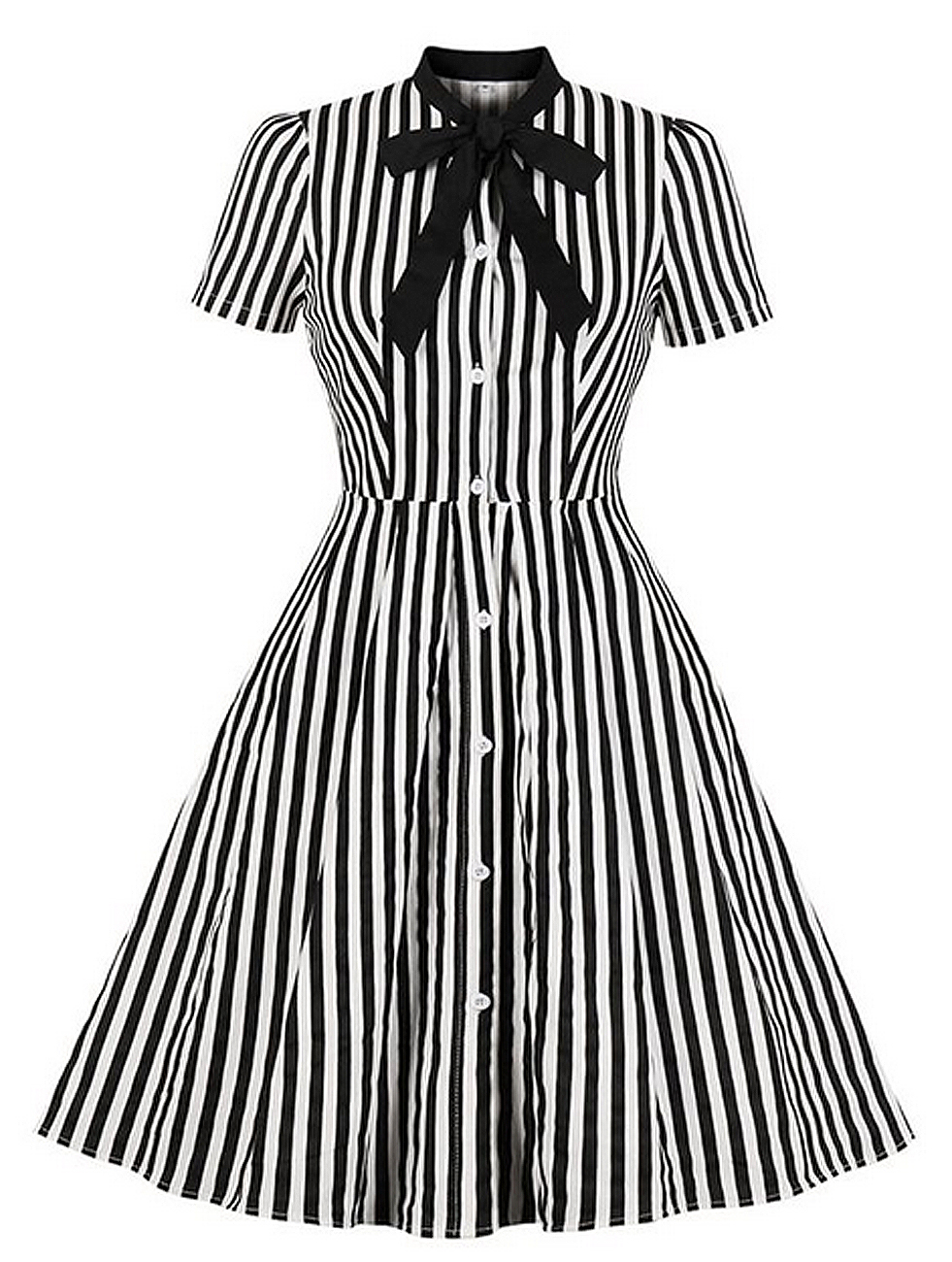 black and white vintage dress