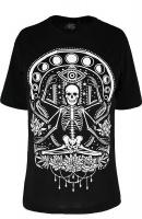 T-shirt noir Chill Skeleton R...