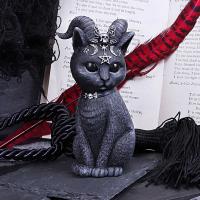 NEW WITCH Figurine chat satanique  cornes et symboles 11cm, witchy gothique satanique