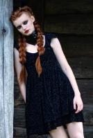 NEW WITCH Susanna Sundress Black velvet baroque patterns dress, Susanna Sundress KILLSTAR, casual gothic