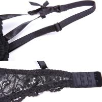 NEW WITCH Ensemble lingerie fine 3pcs noire  dentelle, sous-vtement sexy
