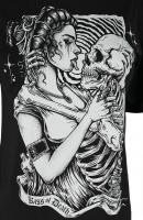 NEW WITCH KISS OF DEATH T-shirt noir large Kiss of Death Restyle, gothique witchy nugoth