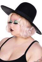 NEW WITCH Prudence Brim Hat Grand chapeau noir, bord large et haut rond, Prudence Killstar, goth witchy