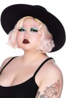 Prudence Brim Hat, large black witchy goth hat