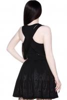 NEW WITCH AURA SKIRT Jupe taille haute  bretelles et motif vitraux occultes KILLSTAR, goth witch