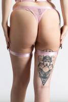 NEW WITCH HELL KITTY FISHNET PANTY [PASTEL PINK] Culotte en rsille rose pastel, Hell Kitty KILLSTAR, kawaii witch