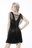 NEW WITCH DW562 Cute black strappy dress with angel wings, nugoth goth Darkinlove