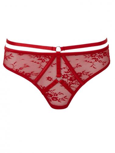 NEW WITCH DEADLY ATTRACTION PANTY [SCARLET] Culotte dentelle rouge  sangles, Deadly Attraction KILLSTAR lingerie sexy gothique
