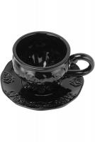 Daemon Teacup & Saucer, snake andle KILLSTAR, goth witch