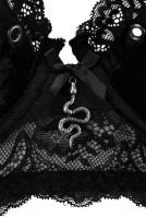NEW WITCH SACRED SPIRITS VELVET BRALET [B] Sacred Spirits Black velvet bralet with black lace KILLSTAR