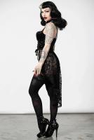 NEW WITCH BE VEILED LACE BASQUE Gupire en velours noire, dentelle et voile, Be Veiled KILLSTAR, goth sexy
