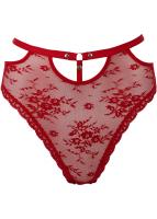 Sheer Evil red Lace Panty, ...