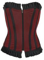 Black overbust corset with ...