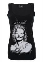 T-shirt noir Marilyn Monroe v...