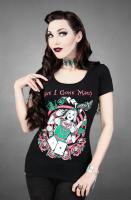 NEW WITCH ALICE Black t-shirt HAVE I GONE MAD? Alice from Wonderland blouse