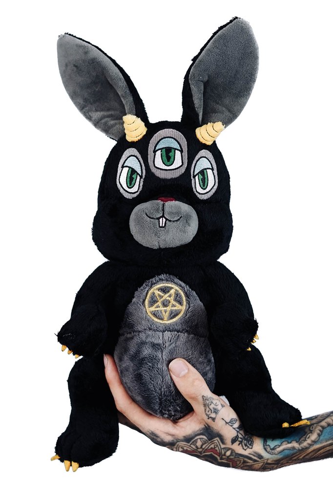 Killstar Twitchy Satanic Bunny Rabbit Gothic Stuffed Animal Plush Toy KSRA000431 