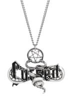 Silver snake and pentacle Cursed necklace, KILLSTAR, gothic streetlife