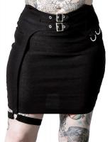 Crusade Black Mini Skirt with...