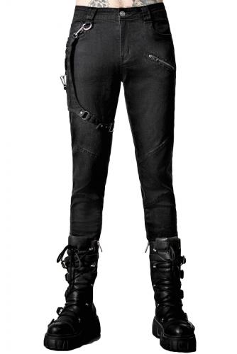 NEW WITCH DECIMATION JEANS Decimation Black Jeans with Detachable Pocket KILLSTAR, goth rock metal