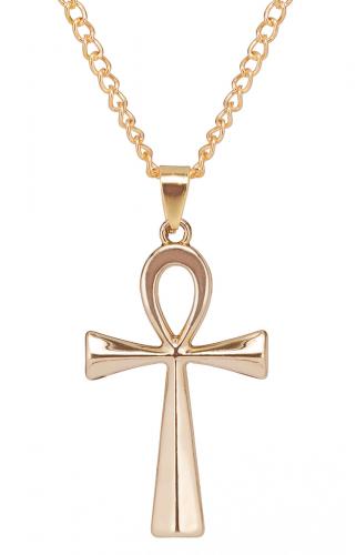 NEW WITCH Golden color Egyptian ankh necklace, vampire immortality occult